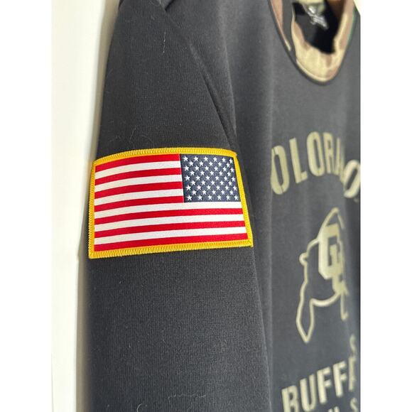 Colorado Buffaloes Sweatshirt Mens M Nike Pullover Salute to Service Army - Picture 5 of 11